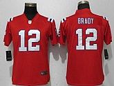 Women Nike Patriots 12 Tom Brady Red Vapor Untouchable Player Limited Jersey,baseball caps,new era cap wholesale,wholesale hats